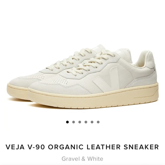 Organic leather Veja-90s (wrong size - your gain). Worn once - Picture 6 of 8